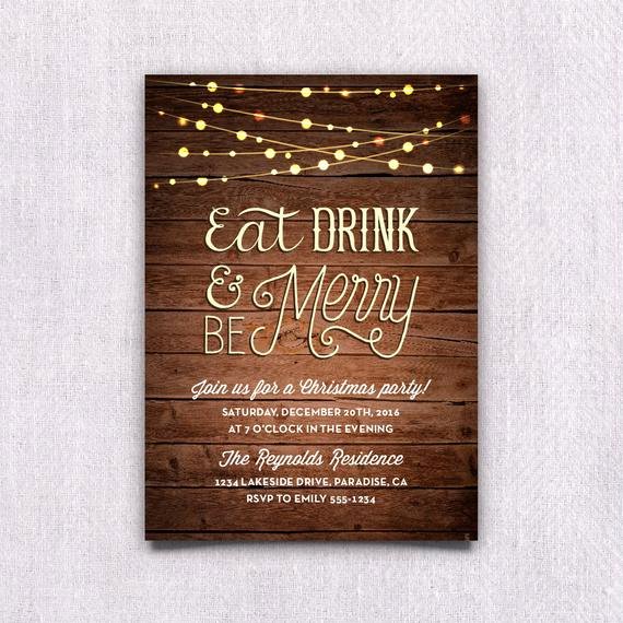 Christmas Party Invite Template Word Inspirational Items Similar to Printable Christmas Party Invitation