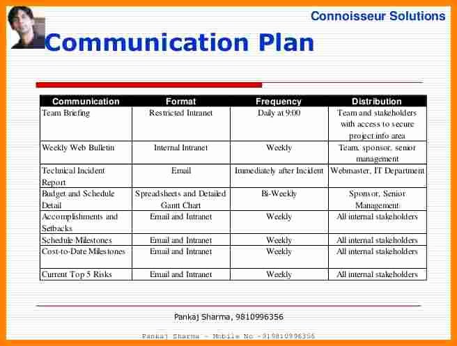Communication Plan Template Free New 11 Munication Plan Project Management