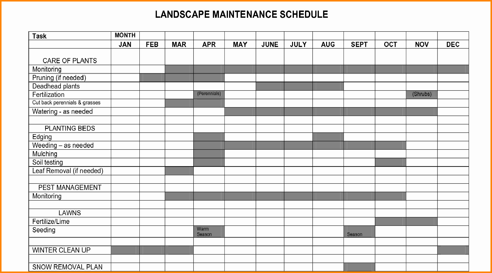 Equipment Maintenance Schedule Template Excel Best Of Plant Maintenance Schedule Template Excel – Printable