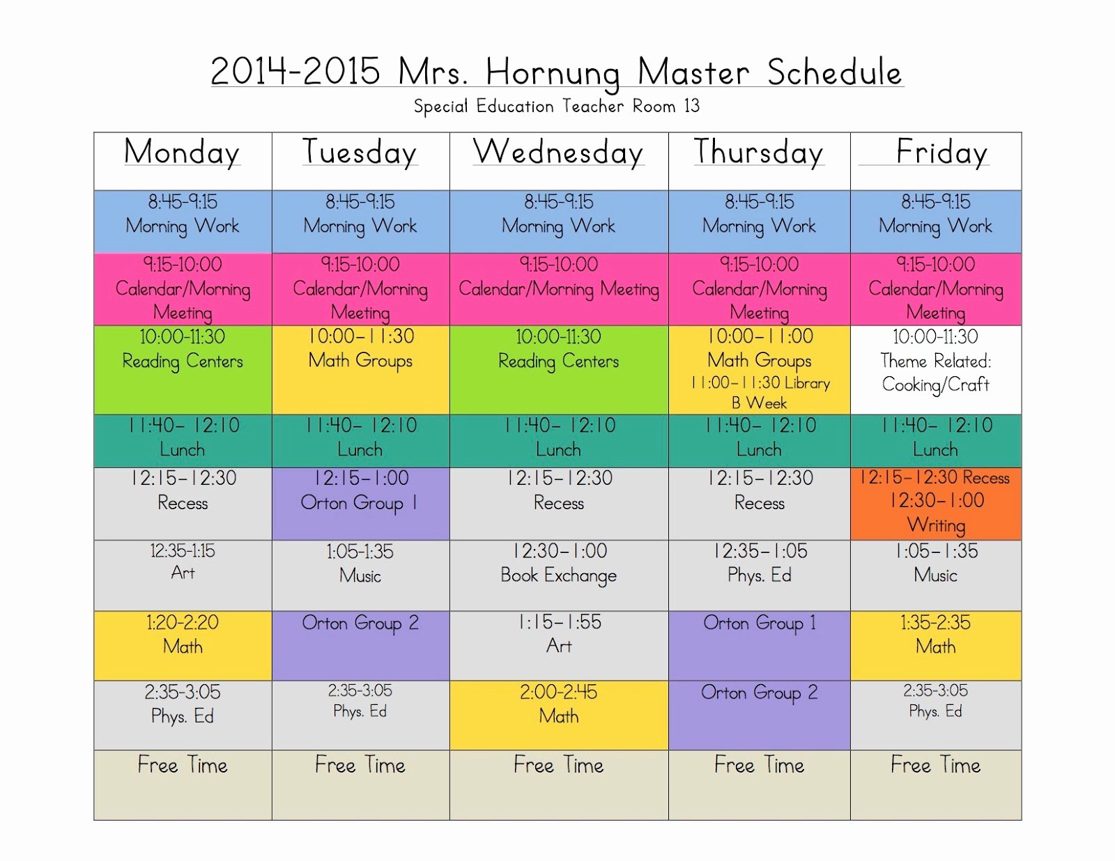 Free School Master Schedule Template Awesome 4 Ways to Rock Out A Self Contained Schedule