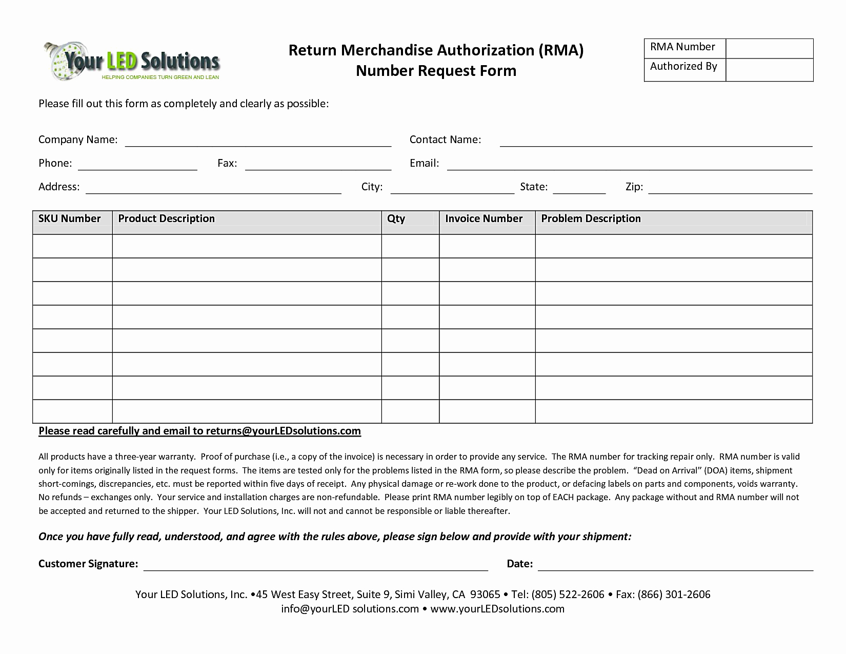 Return Authorization form Template Awesome 24 Of Return Merchandise Authorization form
