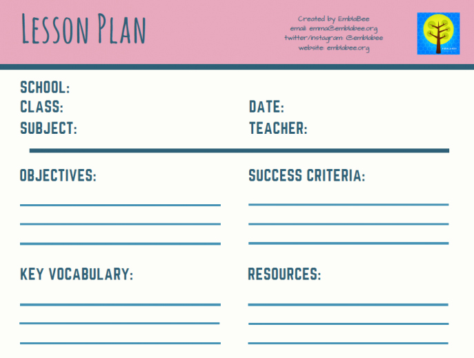 Teacher Day Plan Template Best Of 11 Free Lesson Plan Templates for Teachers