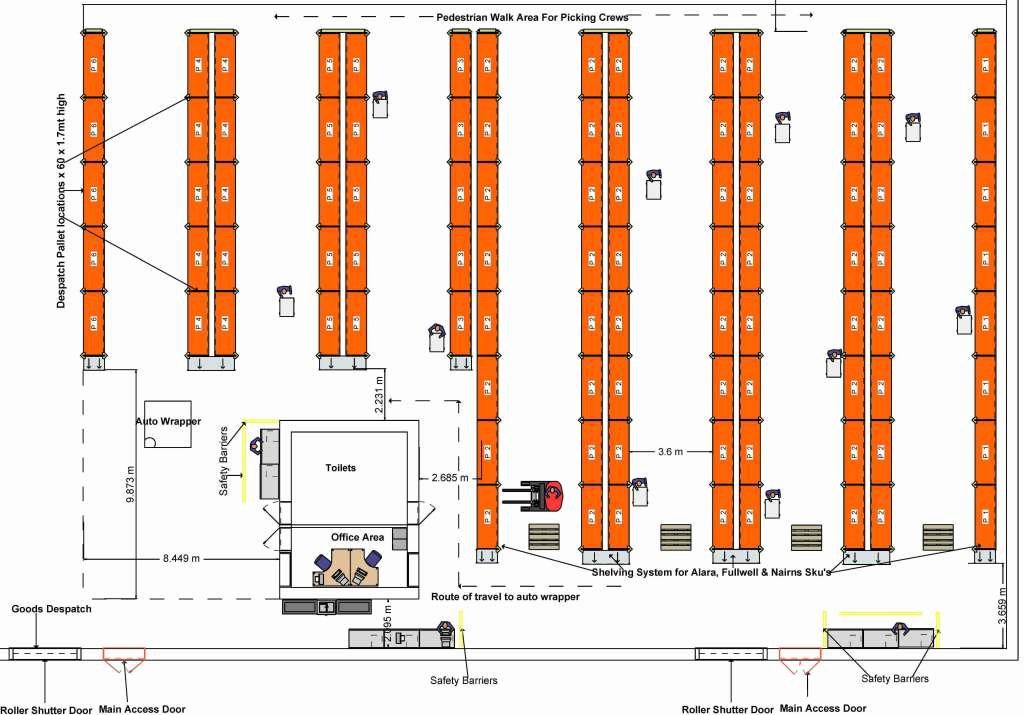 Warehouse Floor Plan Template Elegant Lovely Warehouse Layout 1 Design Warehouse Layout Plan