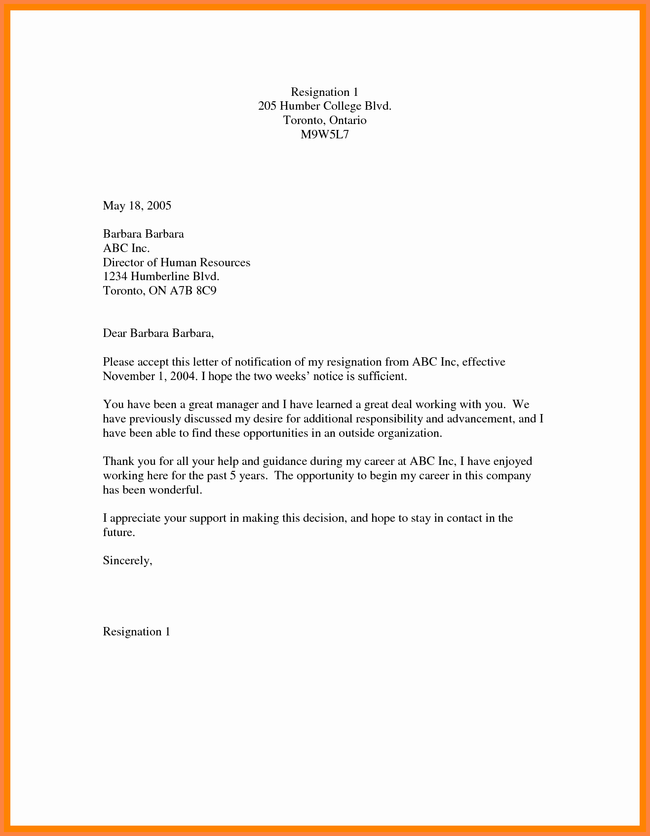 2 Weeks Notice Email Template Best Of 7 Example Two Weeks Notice Email