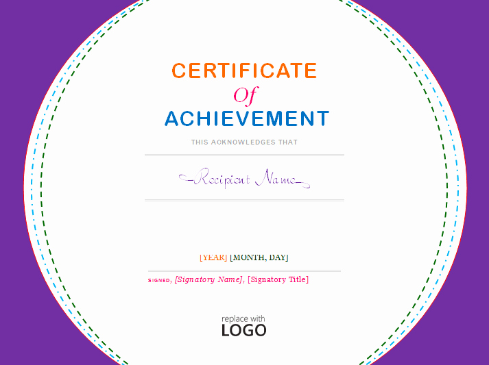 Avery Gift Certificate Template Best Of Certificate Of Achievement Template Microsoft Word Templates