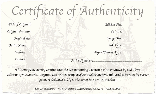 Certificate Of Authenticity Photography Template New How to Create A Certificate Authenticity for Your