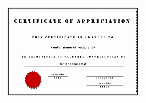 Certificate Of Life Template Best Of Certificates Of Appreciation 003 A4 Landscape Stencil