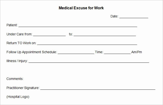 Doctors Note for Work Template Awesome 15 Best Doctors Note Templates Sample Example Word Pdf
