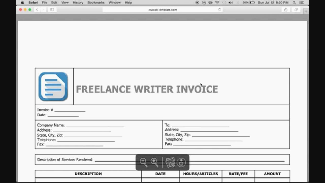 Freelance Writing Invoice Template Awesome You Will Never Believe