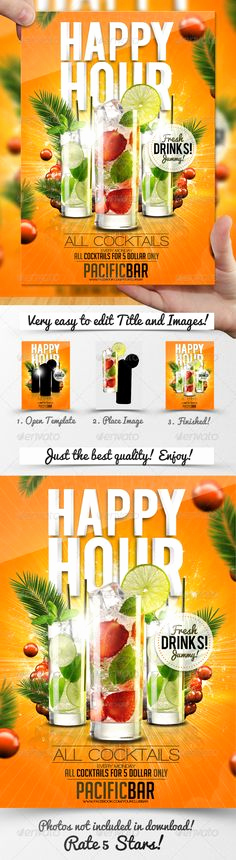 Happy Hour Menu Template Luxury Fruit Juice Menu Flyer Template Design Speisekarte