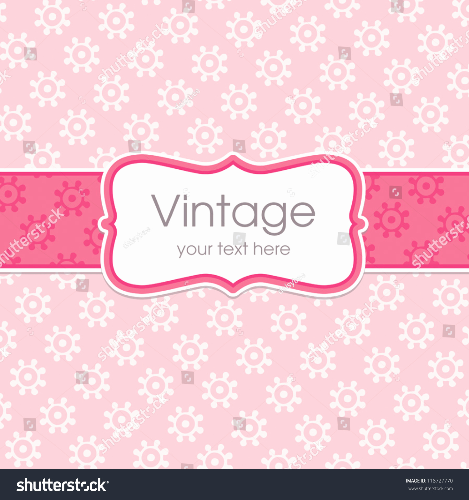 Mothers Day Menu Template New Vector Greeting Card Template Sweet Vintage Stock Vector