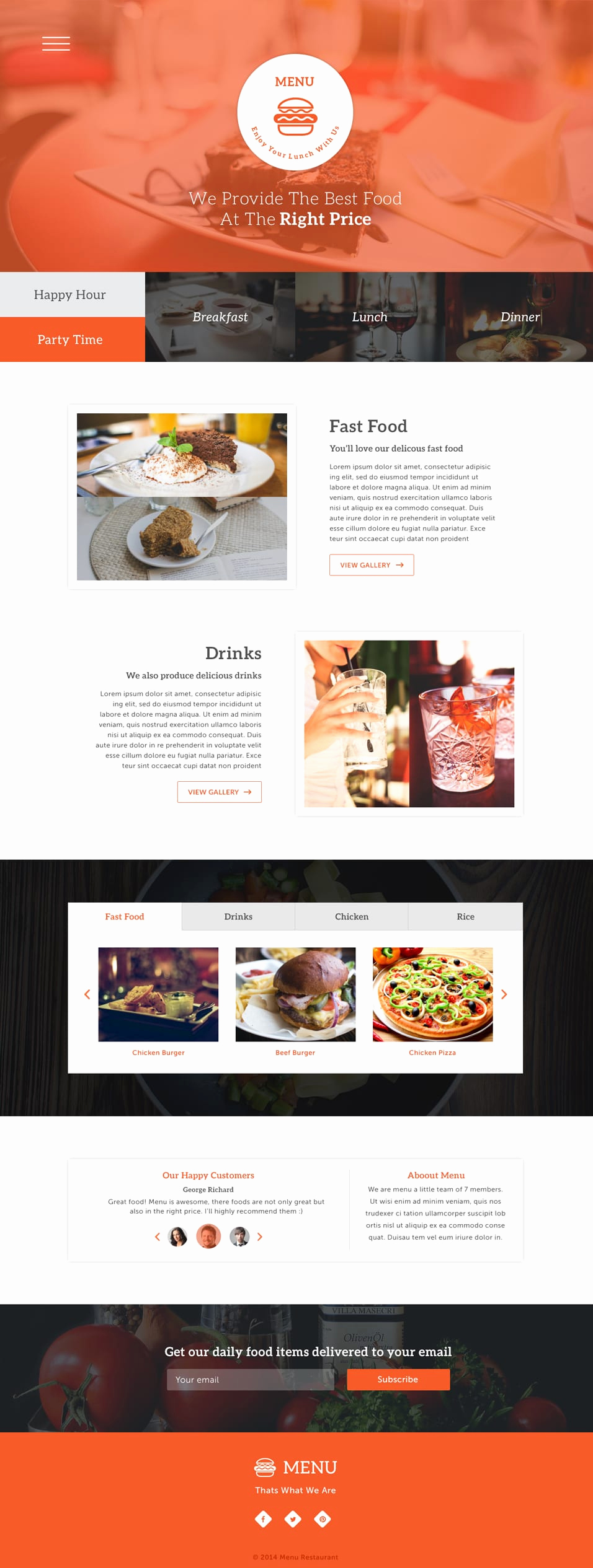 One Page Menu Template Beautiful Latest Free Web Elements From November 2014