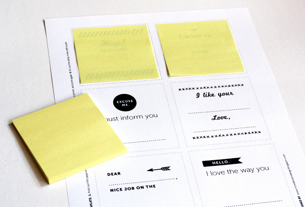Post It Note Printing Template New Print Your Own Post It Notes